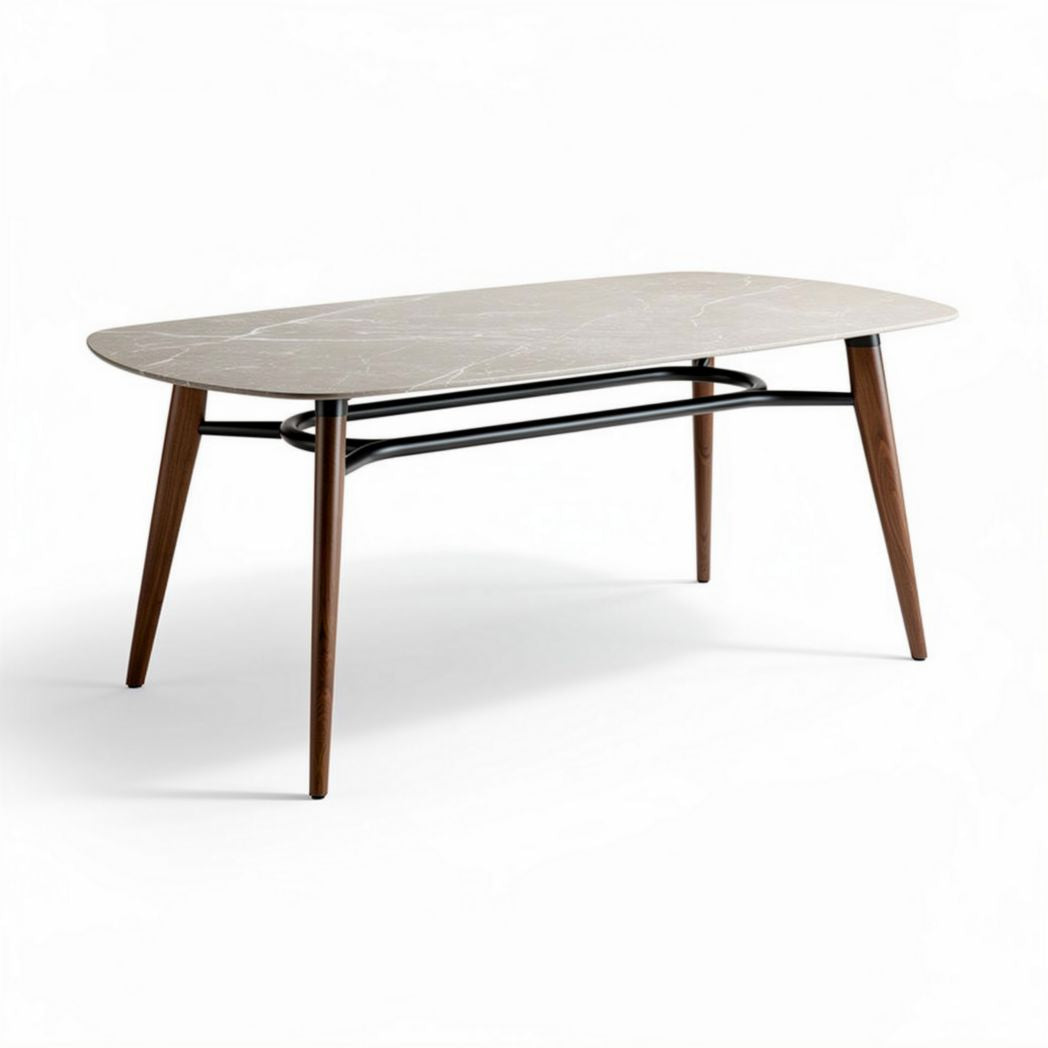 Table basse en marbre et métal dimensions 150 x 80 x 75cm design moderne